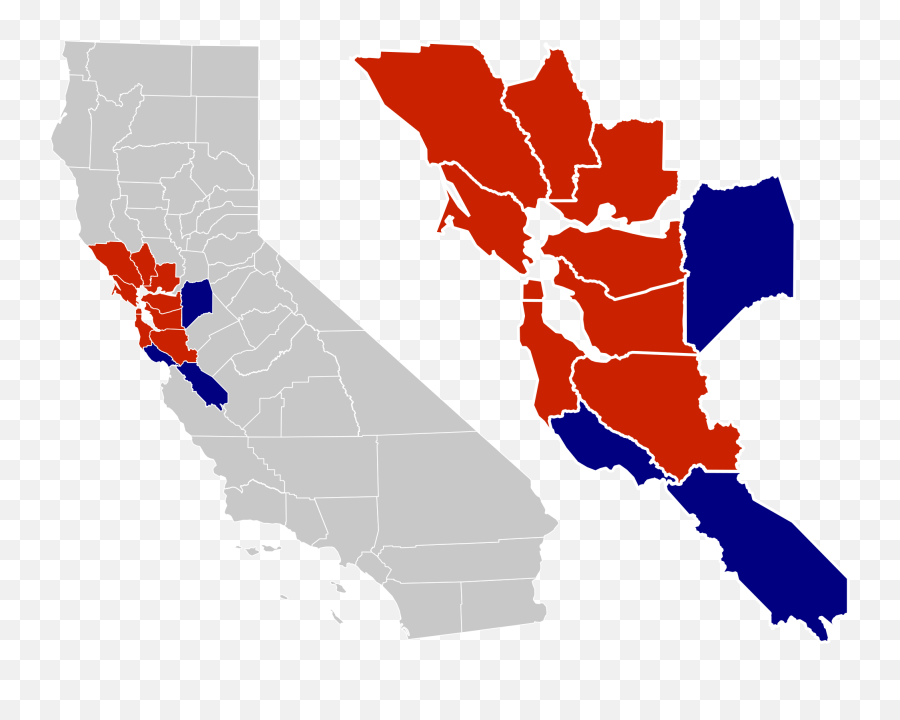 San Francisco Giants Png - Bay Area California Map,Giants Png