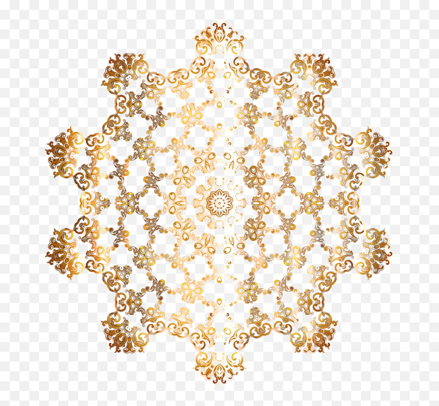 Visual Arts Symmetry Area Png Clipart - Gold Design Background Png,Gold Flower Png