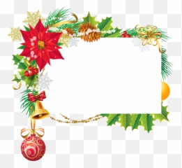 Blank Christmas Card Png - Christmas Corner Page Borders,Christmas Card Png
