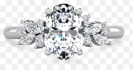 Blythe Oval Cut Engagement Ring - Engagement Ring Png,Engagement Ring Png