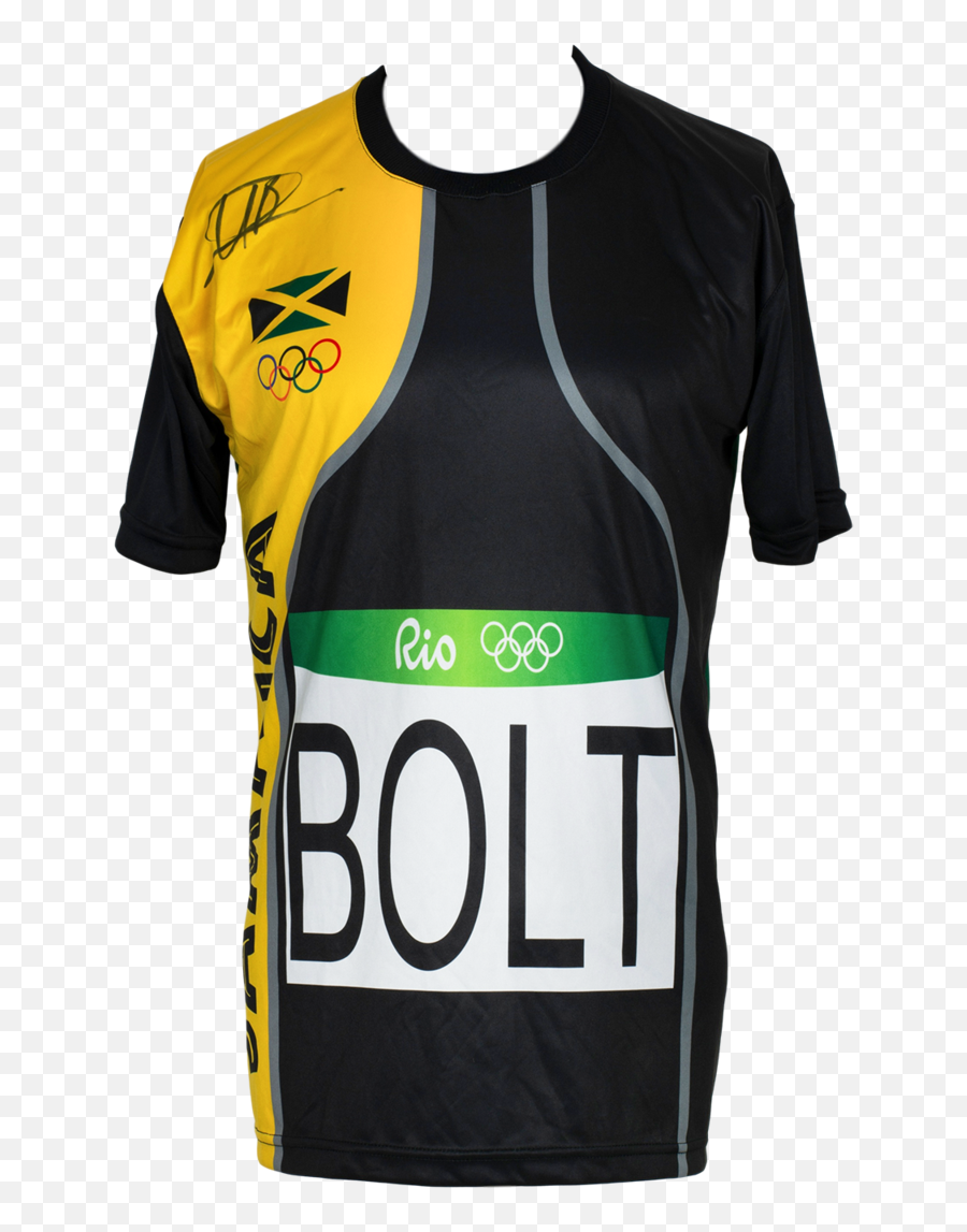 Usain Bolt Signed Custom Olympic Track Jersey Beckett Hologram - Active Shirt Png,Usain Bolt Png