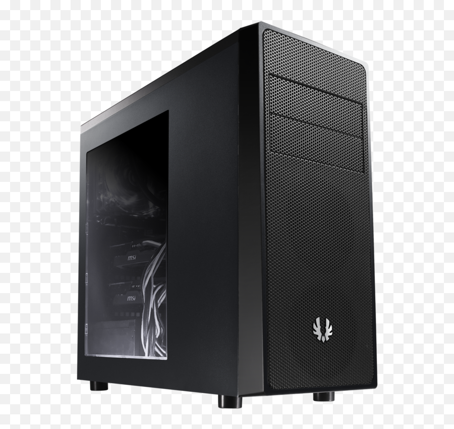 Bitfenix Comrade Window Atxmicro Atxmini Itx 120 Mm Black - Bitfenix Neos Atx Tower Black Black Window Png,Transparent Computer Case