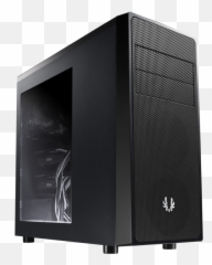Bitfenix Comrade Window Atxmicro Atxmini Itx 120 Mm Black - Bitfenix Neos Atx Tower Black Black Window Png,Transparent Computer Case