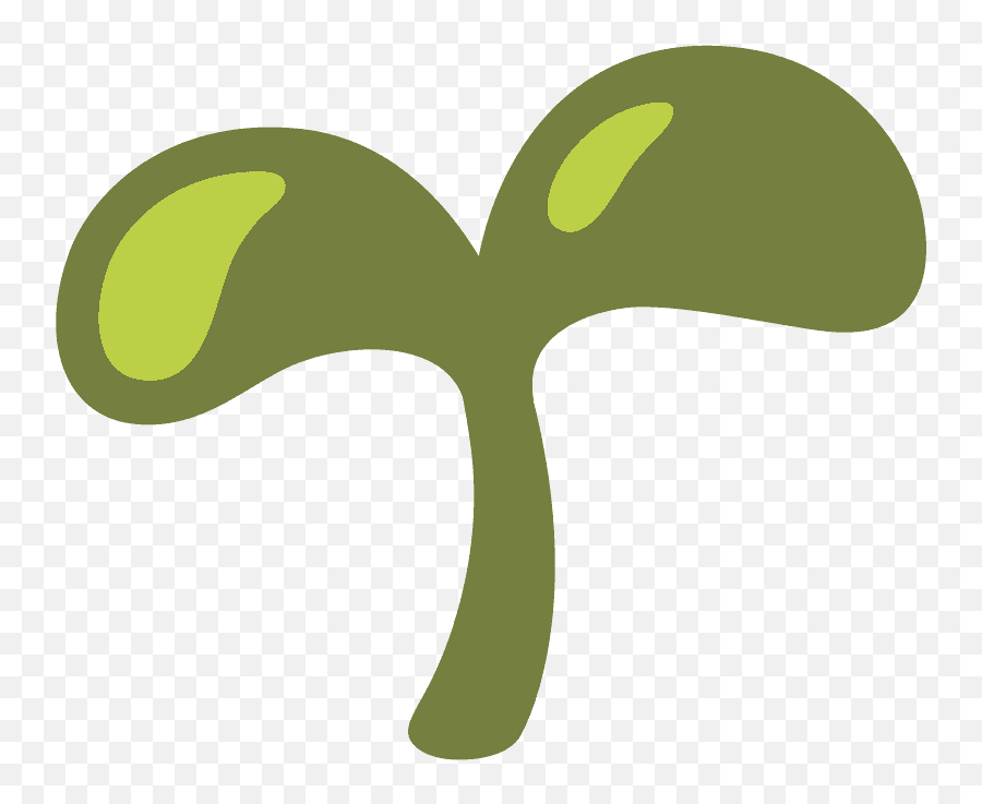 Seedling Emoji Clipart - Emoji De Planta Whatsapp Png,Seedling Png