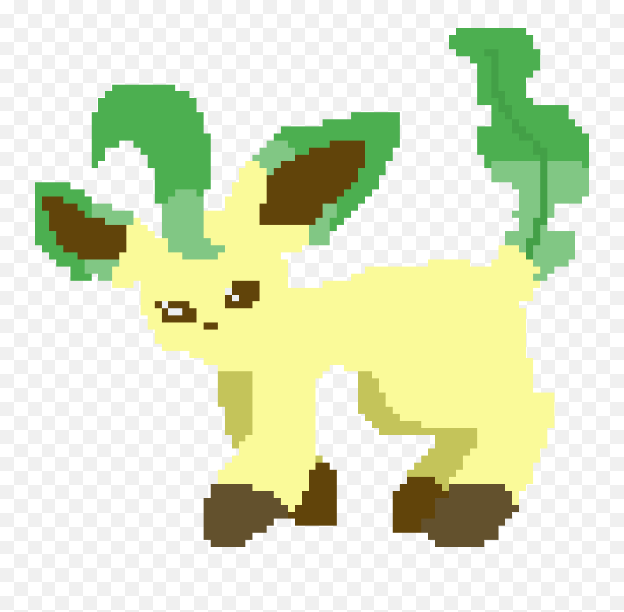 Pixilart - Leafeon By Sugarpop99 Animal Figure Png,Leafeon Transparent