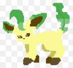 Pixilart - leafeon by sugarpop99 Animal Figure png