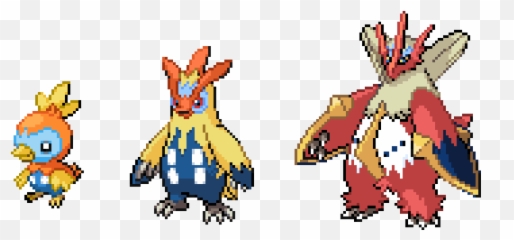 Torchicpiplup Fusion Line Evo Pokemoninfinitefusion - Torchic And Piplup Fusion Png,Torchic Png