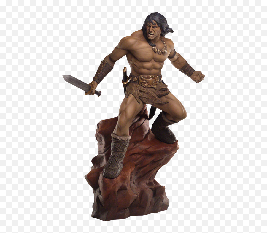 Conan The Barbarian Collectible Statue By Quarantine Studio - Conan The Barbarian 2011 Png,Conan The Barbarian Logo