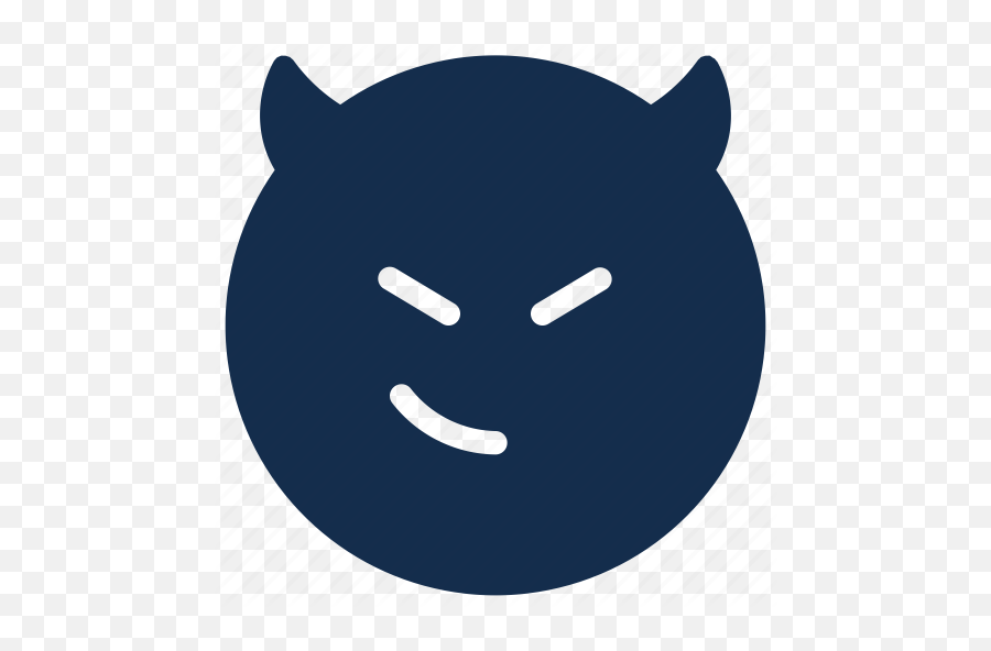 Devil Emoji Emoticon Emotion Smile Smirk Icon - Download On Iconfinder Dot Png,Smirk Emoji Transparent