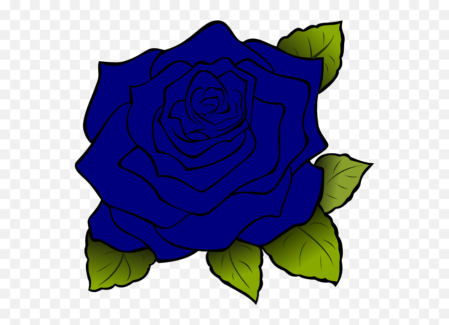 Roses Clipart Rose Clip Art - Blue Rose Vector Png Bunga Mawar Biru Animasi,Rose Vector Png