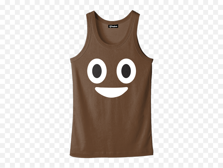 Emoji Poop Tank - Getonfleek Sleeveless Png,Poop Emoji Transparent