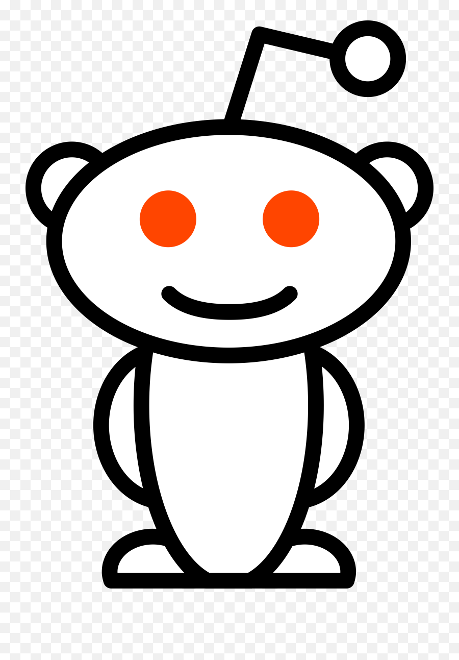 Reddit Alien Logo Png Transparent Svg - Reddit Alien Png,Alien Transparent