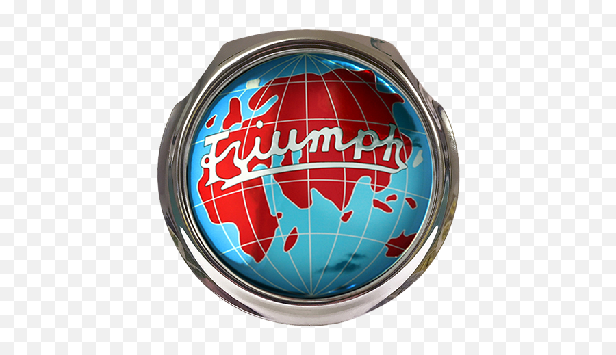 Triumph Globe Logo Car Grille Badge - Circle Png,Globe Images For Logo
