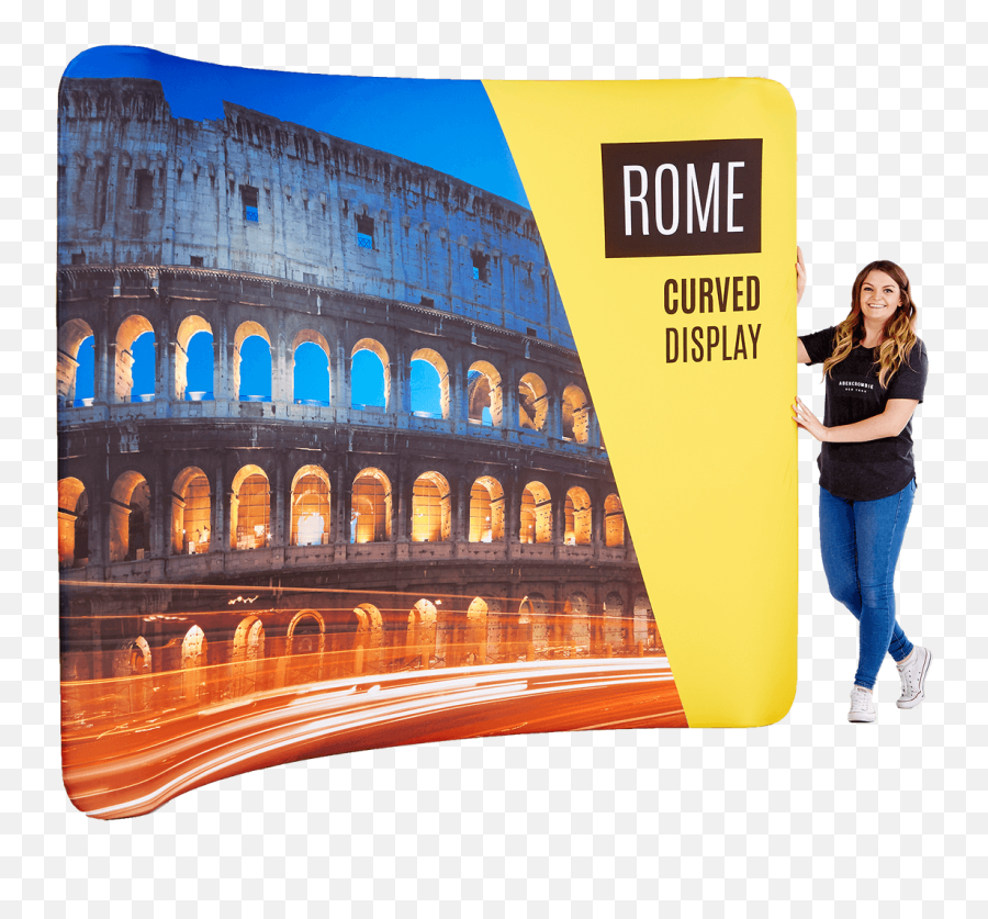 Download Rome Curved Fabric Stand - Colosseum Png,Colosseum Png