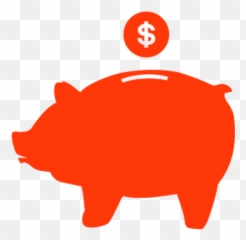 All For The Animals - Piggy Bank Black Silhouette png