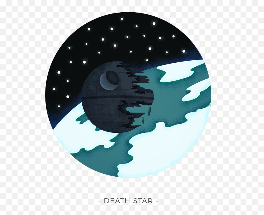 Star Wars - Illustrated Sceneries On Behance Dot Png,Deathstar Icon