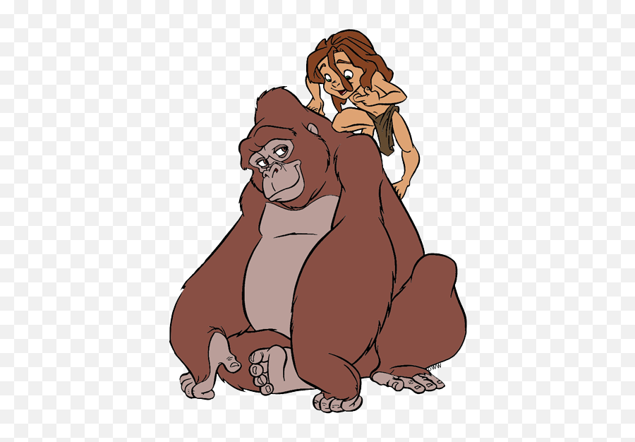 Young Tarzan Clip Art - Cartoon Png,Tarzan Png