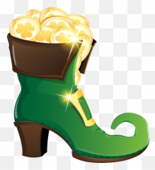 Download Hd Clip Art No Background - St Patrick Leprechaun Shoes png