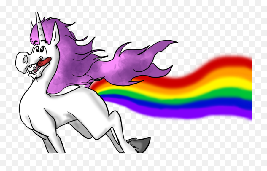 Unicorn Rainbow Fart Horn - Funny Unicorn Farting Rainbows Png,Fart Png