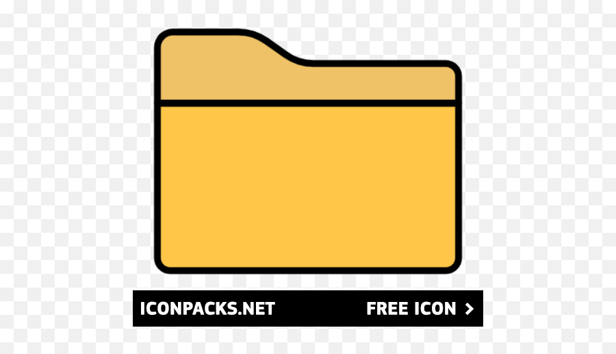 Free Yellow Folder Icon Symbol Png Svg Download - Horizontal,File Folder Icon Png