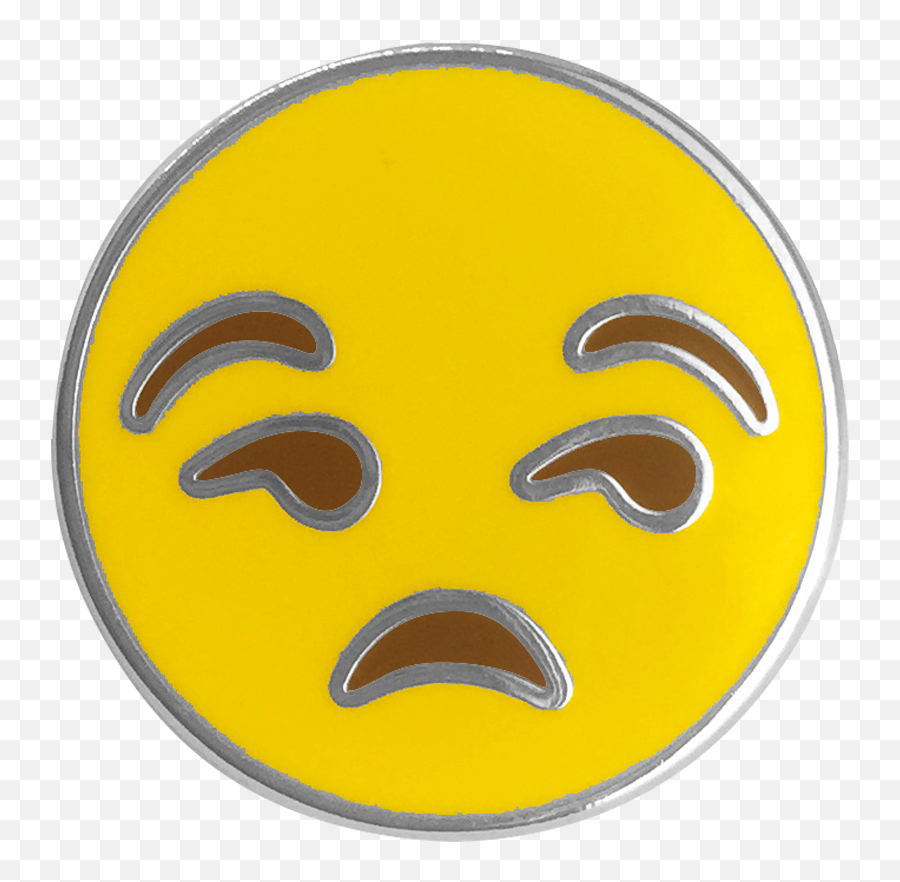 Annoyed Emoji Pin - Circle Png,Annoyed Emoji Png