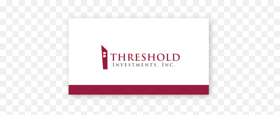 Logo For Threshold Investments By Bethantonakos - Horizontal Png,Threshold Icon