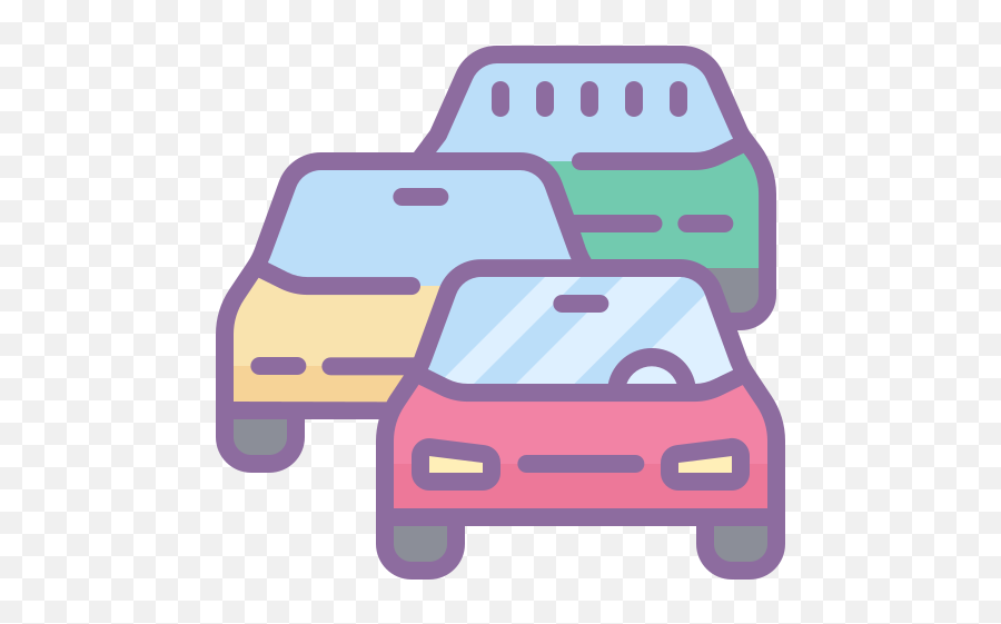 Traffic Jam Icon In Cute Color Style - Traffic Jam Icon Png,Jam Icon
