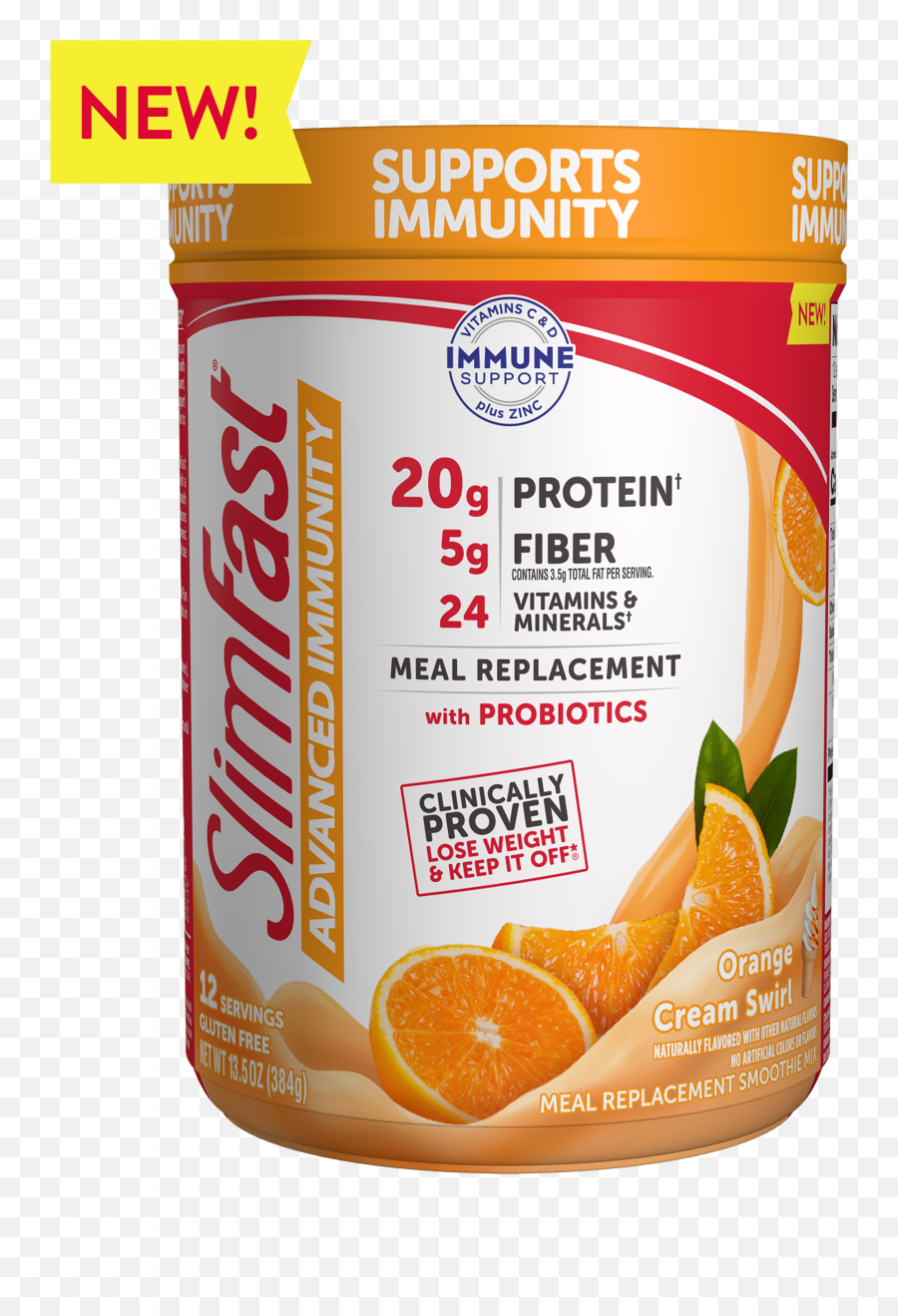 Slimfast Advanced Immunity Orange Cream Swirl Smoothie Mix - Slimfast Orange Cream Swirl Png,Immunology Icon