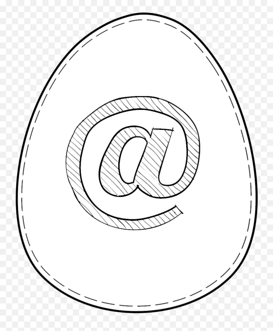 Free Printable Easter Egg Banner Letters - Paper Trail Design Dot Png,Arroba Icon