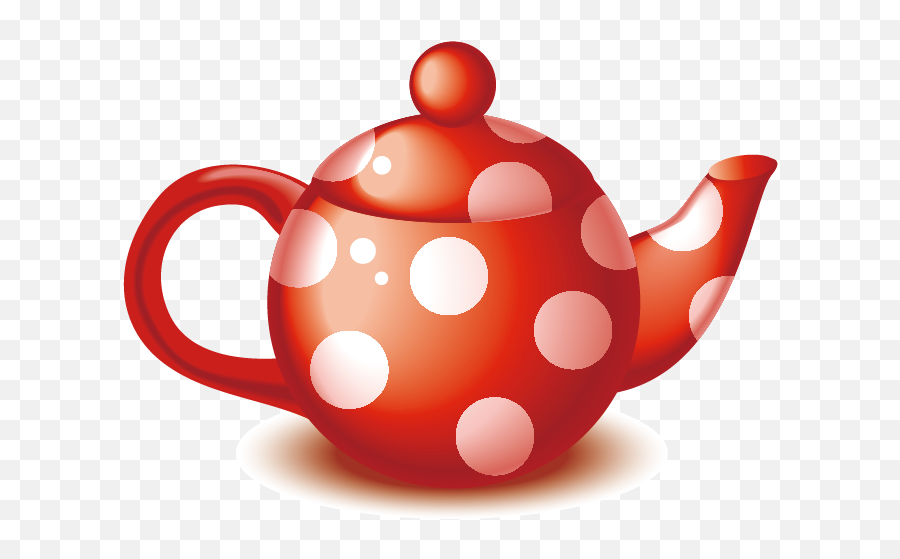 Clipart Cake Teapot - Kitchen Icons Vector Red Png Papel De Para Cha De Cozinha,Teapot Icon