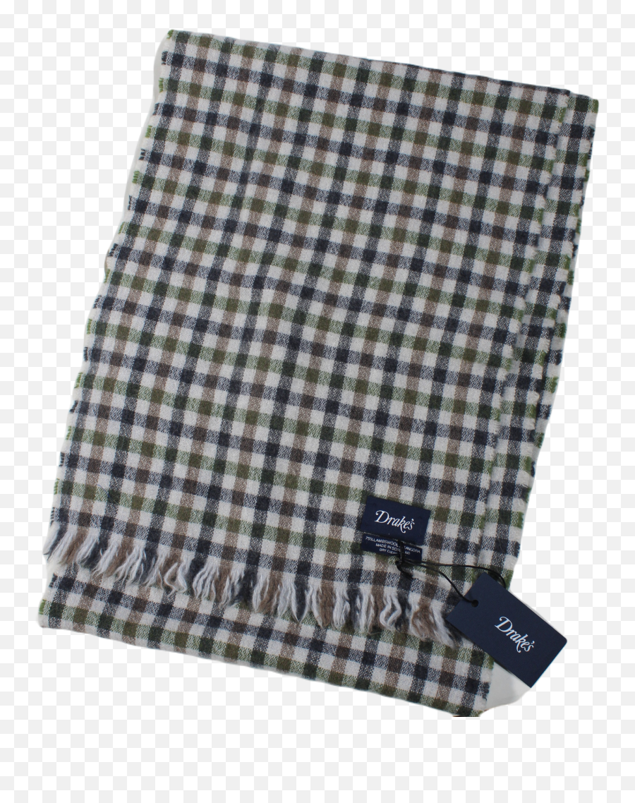 Drakeu0027s U2013 Gray Brown U0026 Green Plaid Woolangora Scarf - Cabeça Minie Vermelha Png,Scarf Icon