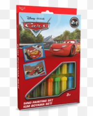 Kids U0026 Berries Lightning Mcqueen And Francesco Bernoulli - Sand Painting Set Cars Png,Lighting Mcqueen Png