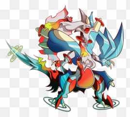 Mega Kyurem White - Legendary Shiny Mega Pokemon Hd Mega White Kyurem Pokemon Png,Legendary Pokemon Png