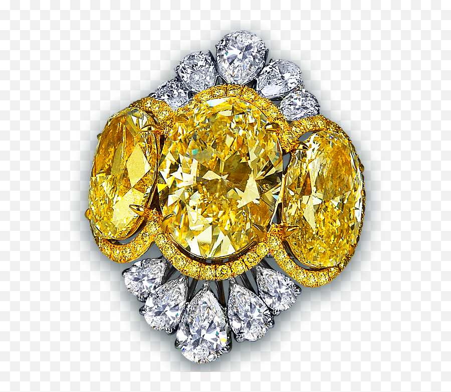 Fancy Yellow Oval Shape Diamond Cocktail Ring Jacob U0026 Co - Ring Png,Loose Diamonds Png