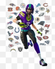 Fortnite Nfl Football Skins Glider Pickaxes And Emotes - Interceptor Fortnite Skin Png,Nfl Png
