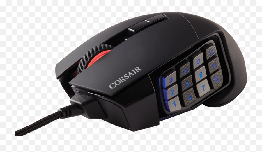 Corsair Gaming Scimitar Rgb Mobammo Mouse Black Png Ffxiv Emote Macro Icon