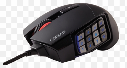 Corsair Gaming Scimitar Rgb Mobammo Mouse Black Png