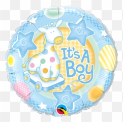 Itu0027s A Boy Soft Giraffe Balloon - A Boy Balloon Png,Its A Boy Png