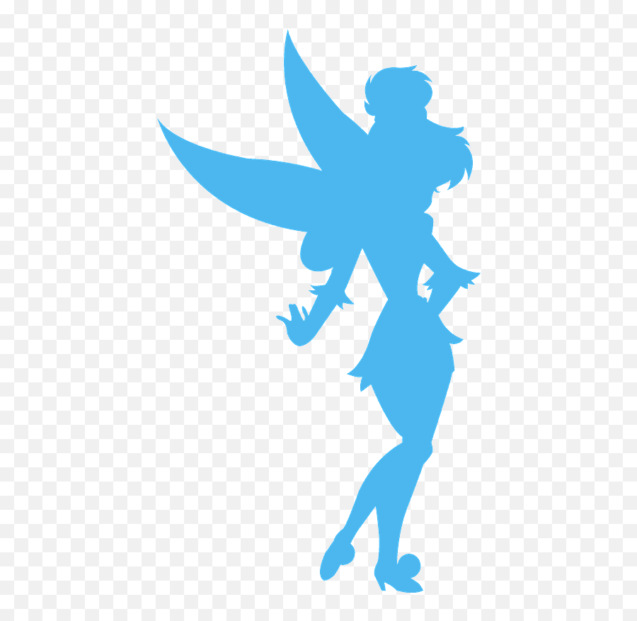 Tinkerbell Silhouette - Free Vector Silhouettes Creazilla Tinkerbell Was Always There For Peter Pan Png,Tinkerbell Transparent