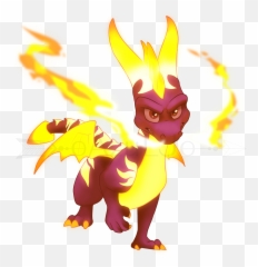 Perhaps - Spyro Super Flame Power Up png