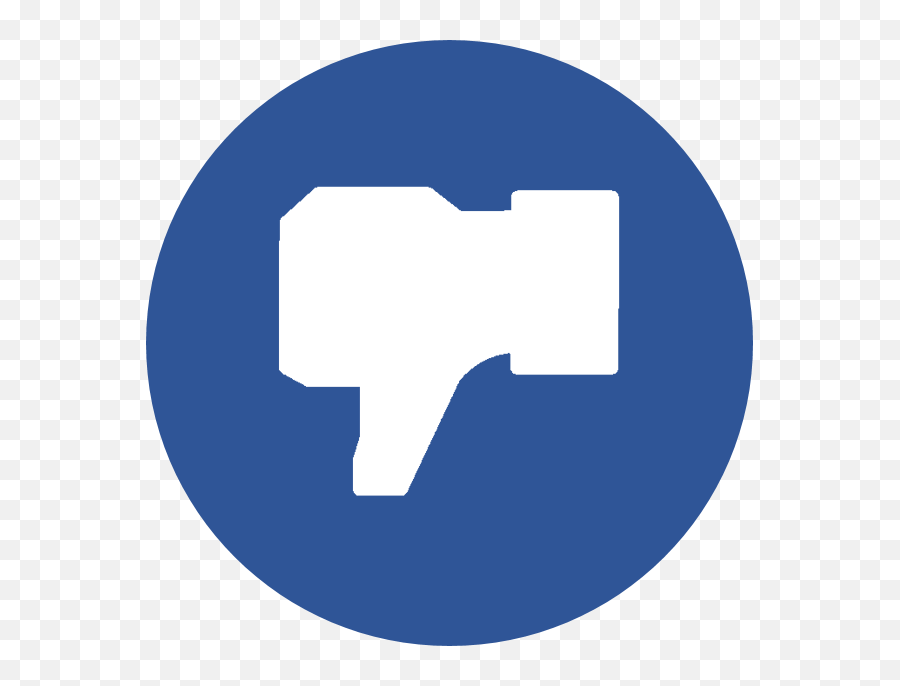 Dislike Blue Facebook - Like Dislike Logo Png,Facebook Like Logo