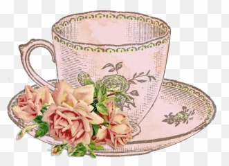 Vintage Tea Cup Clipart Png
