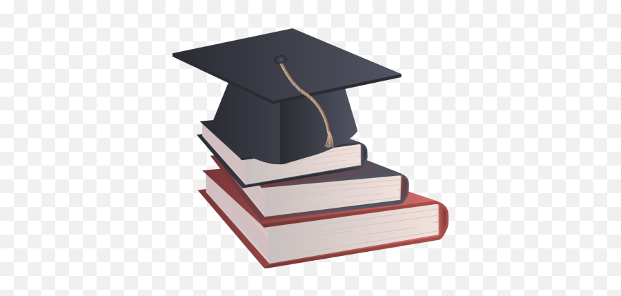 Graduation Cap Clipart Image 7 - Books And Graduation Cap Clipart Png,Grad Hat Png