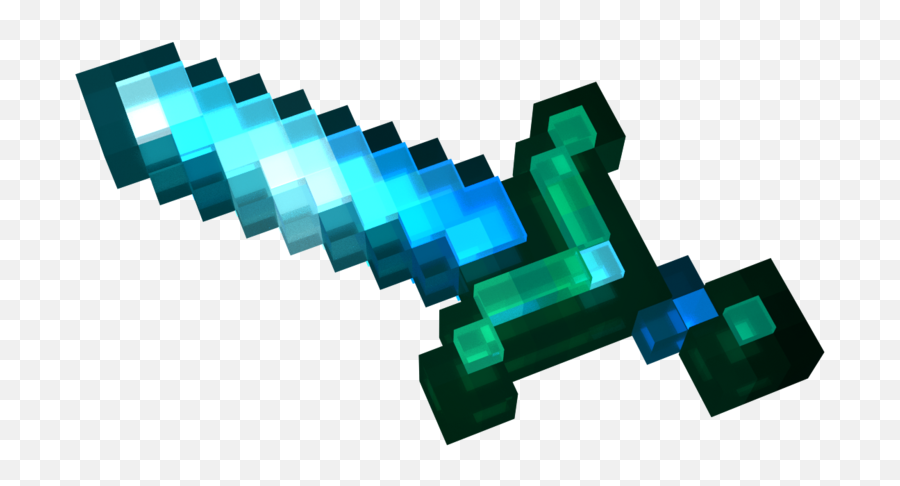 Download Diamond Sword Png Enchanted Minecraft Diamond Sword 3d Free Transparent Png Images Pngaaa Com