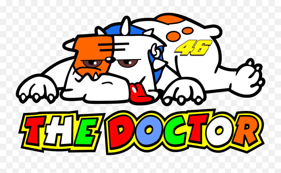 Dog Vector Png - Logo Valentino Rossi 46 Dog Vector Cdr Logo The Doctor Valentino Rossi,Doctor Logo Png