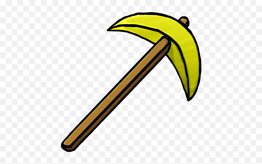 Gold Pickaxe Icon - Pickaxe Png,Pick Axe Png