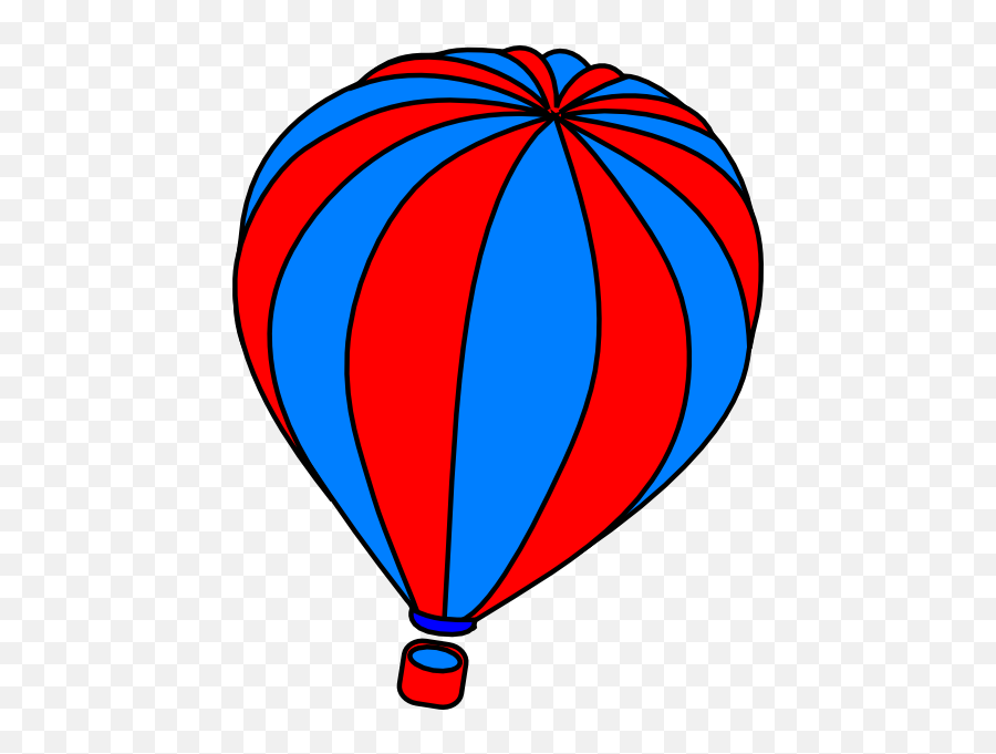 Hot Air Balloon Grey Clip Art - Vector Clip Art Hotair Balloon Clipart Transparent Png,Balloons Clipart Transparent Background