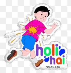 Holi Hai Glitter Scrap Picdesicom - Gif In Hindi png