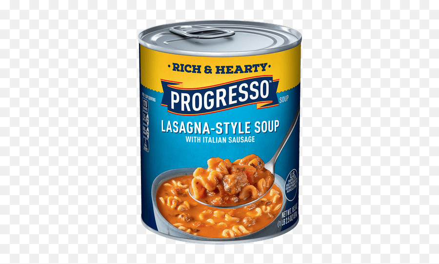 Lasagna - Style Soup With Italian Sausage Canned Soup Progresso Chicken And Rice Soup Png,Lasagna Png
