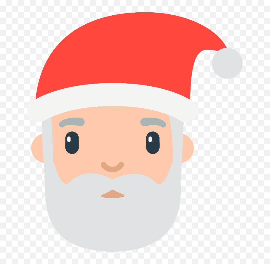 Santa Claus Emoji Clipart - Christmas Emojis Png,Santa Claus Transparent